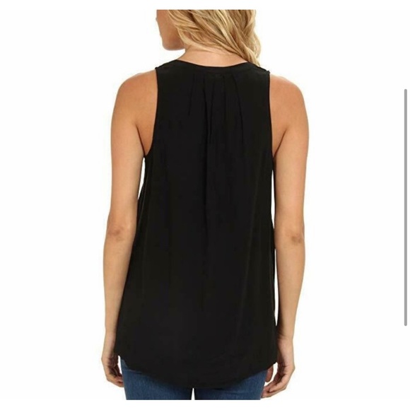 NWOT Joie Silk Aruna Blouse / Sleeveless Top , Black , Size XXS Never been Worn - Picture 3 of 7